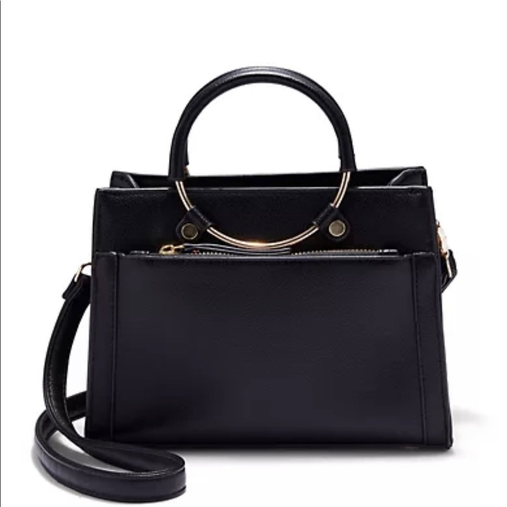 Faux Leather Top Handle Crossbody Bag. BRAND NEW